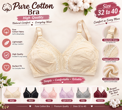Pure Cotton Bra for Women – High Quality Soft Fabric, Comfortable