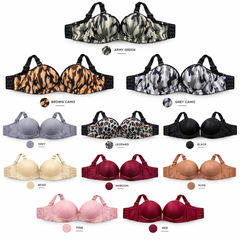 Women's Padded Bra – Stylish Printed & Solid Color Collection
