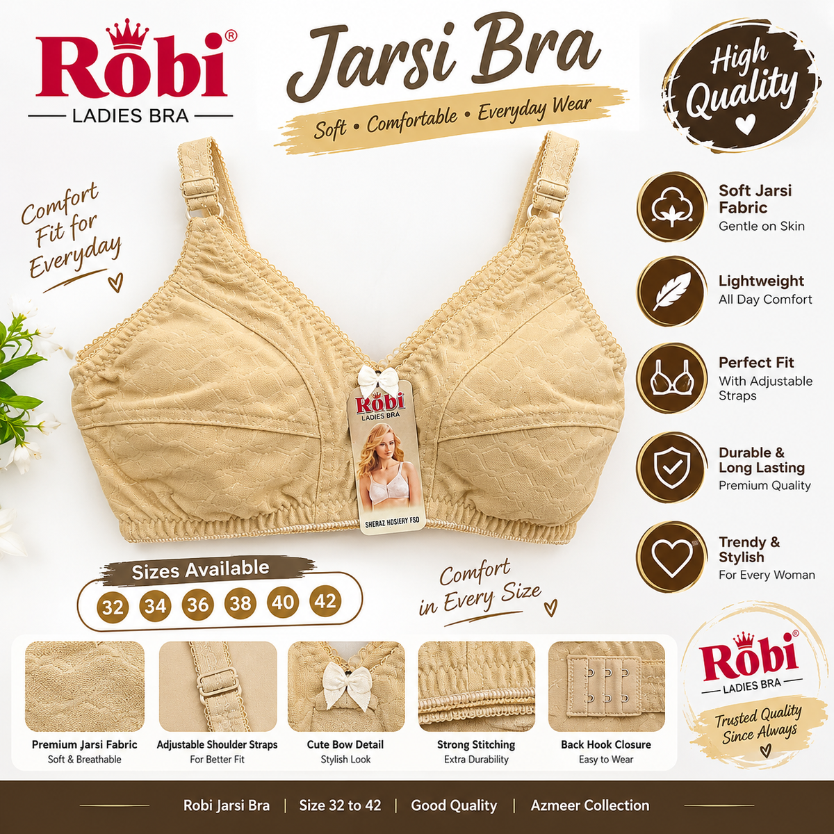 Robi Jarsi Bra for Women – Premium Quality